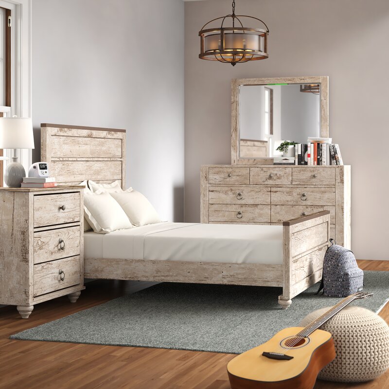 Three Posts Teen Tavistock Standard Solid Wood 4 Piece Bedroom Set Reviews Wayfair