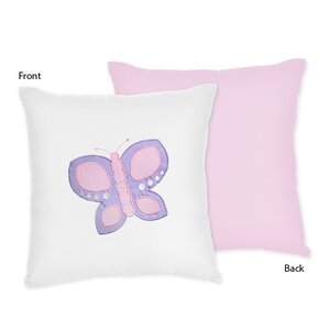 Butterfly Cotton Throw Pillow