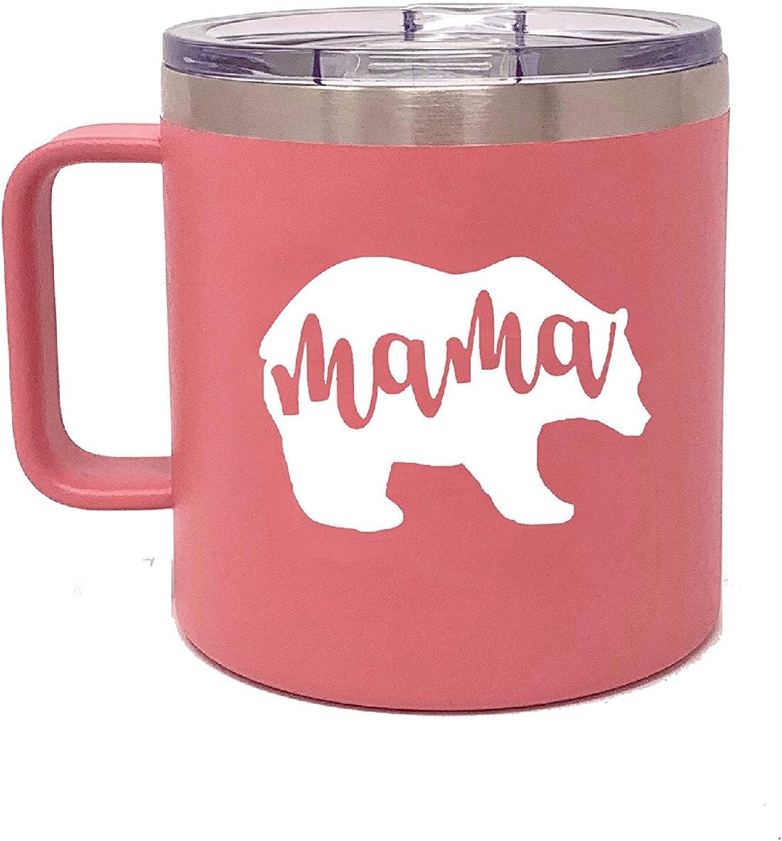 Personalized Mama Bear 20 or 30 ounce Double wall vacuum insulated tumblers 