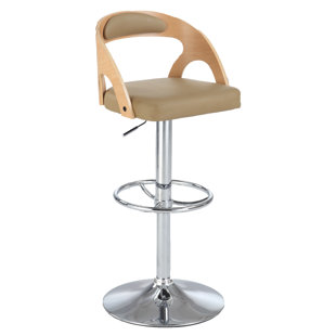 Go to store & view more images Chintaly Imports Adjustable Height Swivel Bar Stool