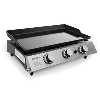Kitchen Stove Camping Gas Propane LP 3 Burners Gas Stove Chrome Finish