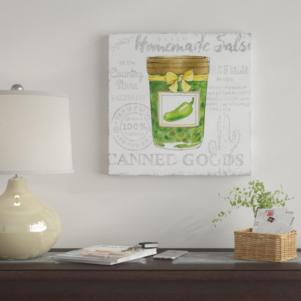 East Urban Home Canning Kitchen Iii Graphic Art Print On Canvas