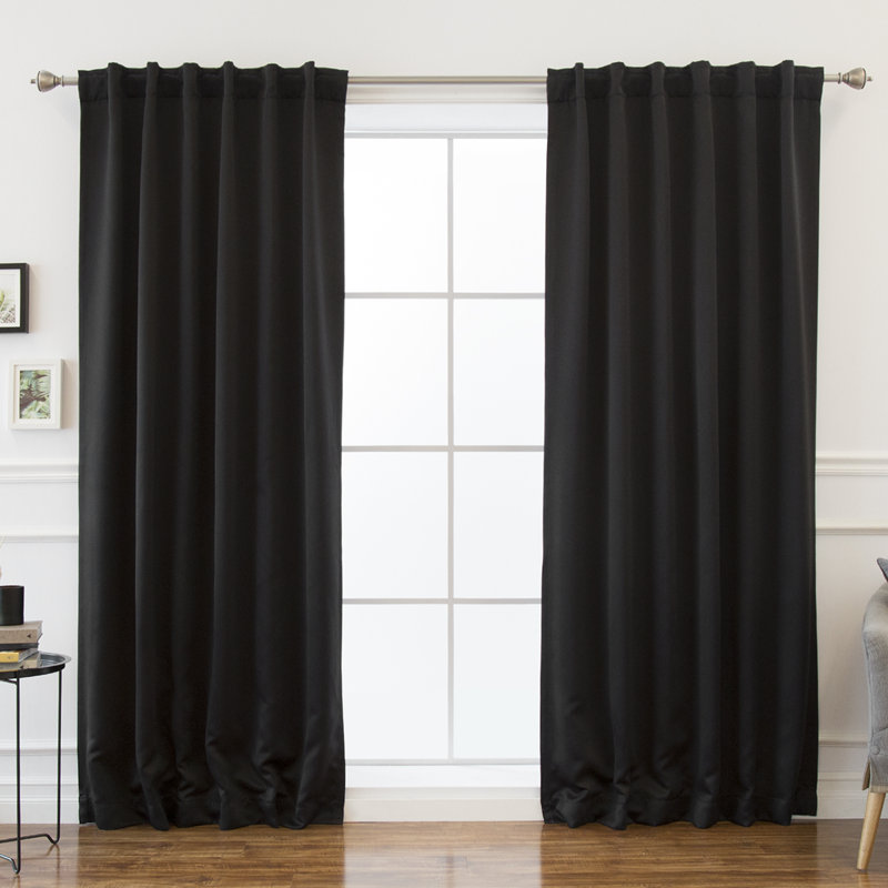 Beachcrest Home Sweetwater Solid Blackout Thermal Rod
