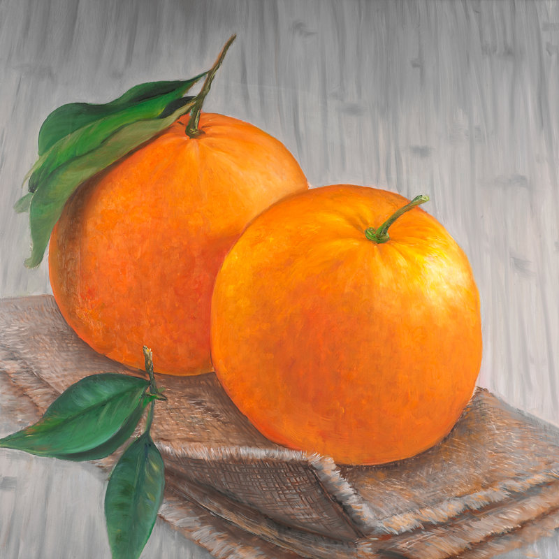 August Grove Oranges Fruit Oil Painting Print On Wrapped Canvas