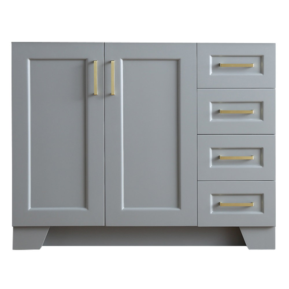 Canora Grey Sawyer 42 In Left Offset Single Sink Base Cabinet In