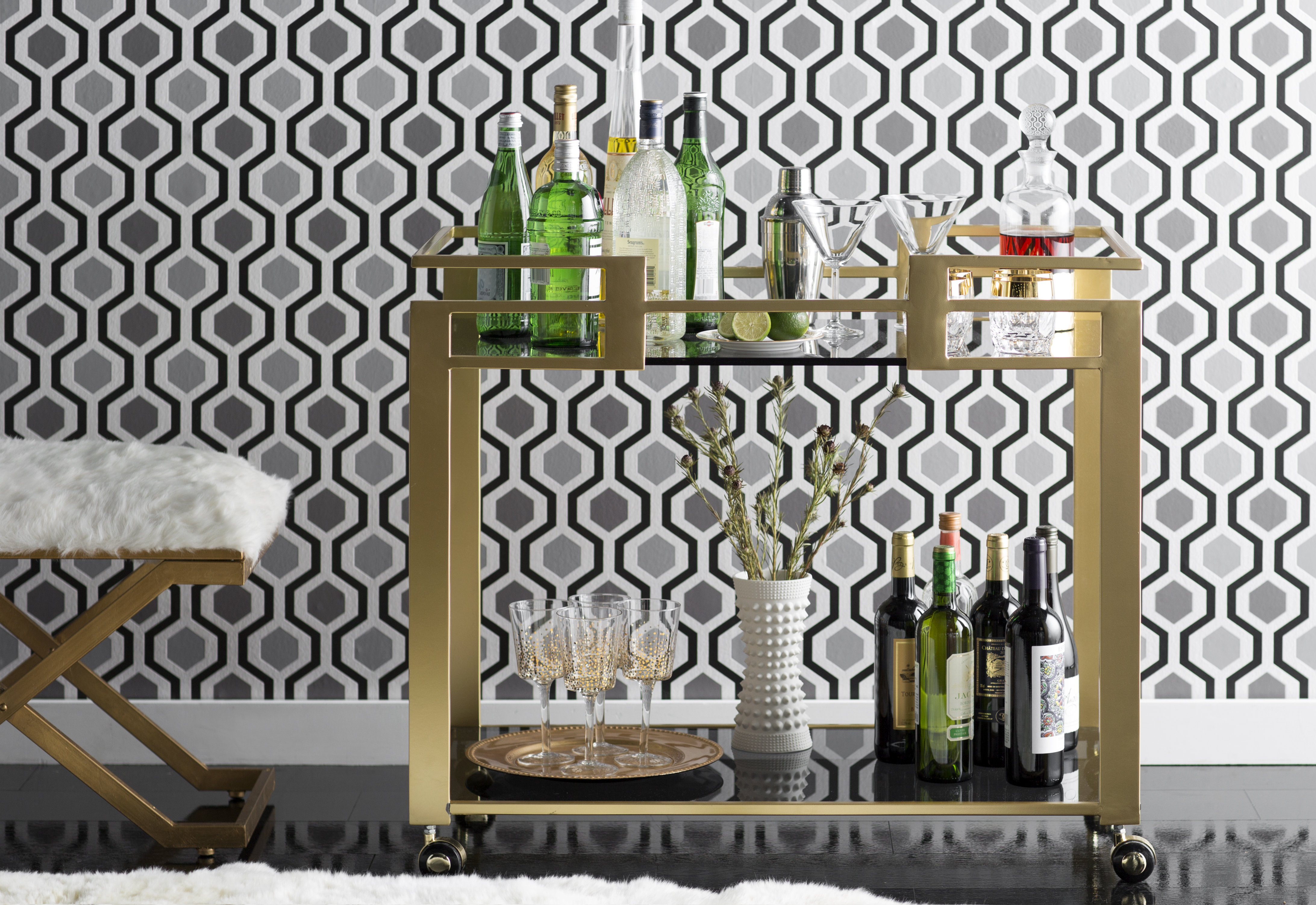 10 Bar Cart Ideas How To Outfit A Glamorous Bar Cart Wayfair