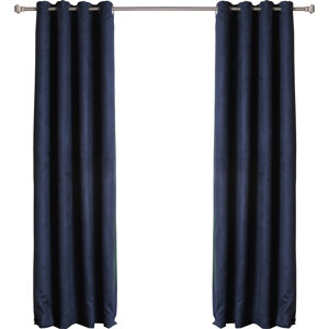 Solid Blackout Thermal Grommet Curtain Panels (Set of 2)