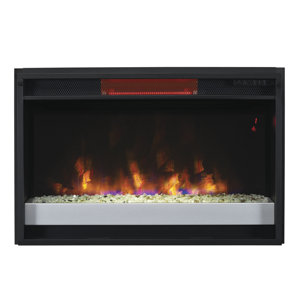 Baehr Infrared Quartz Wall Mounted Electric Fireplace Insert by Ebern Designs