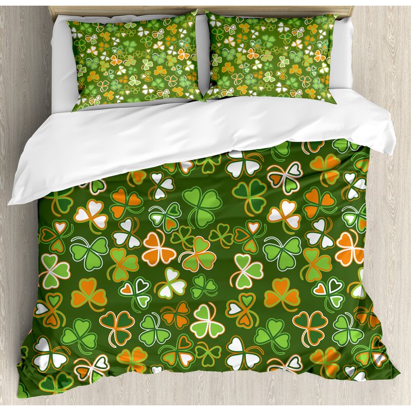 East Urban Home St Patrick S Day Lucky Shamrocks Pattern Irish