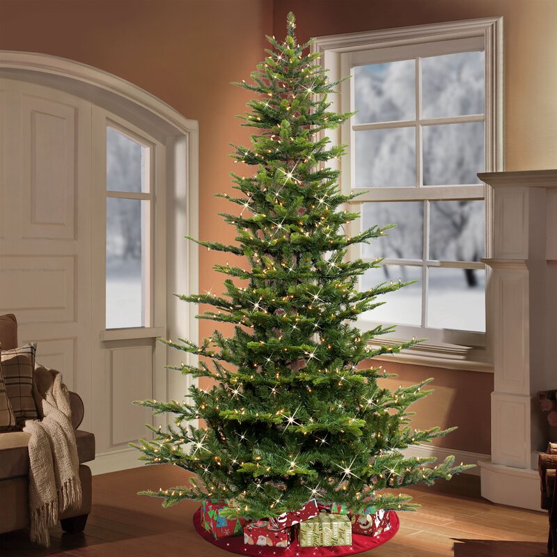 Pre-lit Aspen Green Fir Artificial Christmas Tree & Reviews | Joss & Main