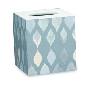 Shell Rummel Sea Glass Tissue Box Cover