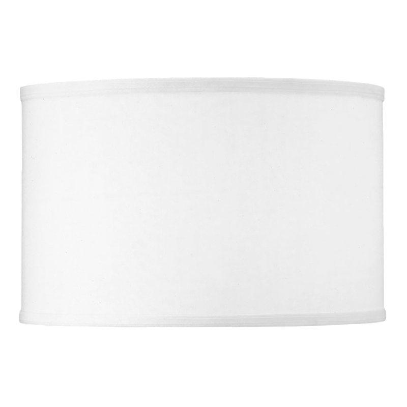 white linen drum shade