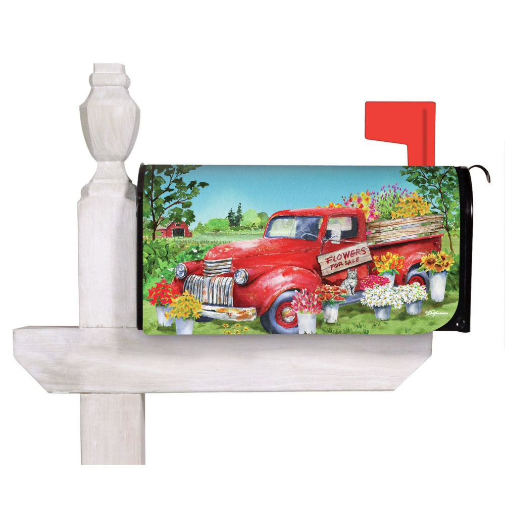 Evergreen Enterprises, Inc. Flower Truck Mailbox Cover Wayfair