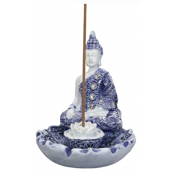 Incense Stick Holder Buddha Incense Holder Figurine Buddhism Meditation 