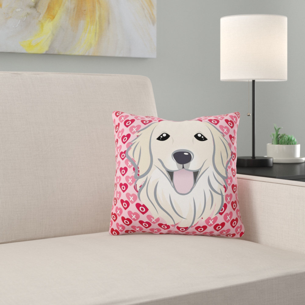 East Urban Home Schnauzer Hearts Indoor Outdoor Throw Pillow Wayfair