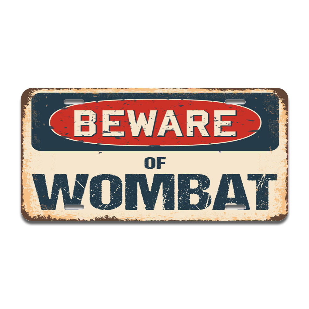 SignMission Beware of Wombat Aluminum Plate Frame | Wayfair