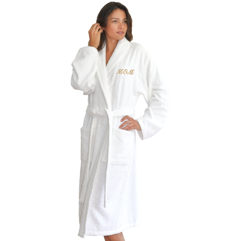 Linum Home Textiles Cloth For Mom 100 Cotton Terry Cloth Bathrobe