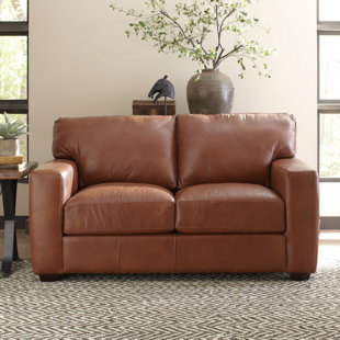 Go to store & view more images Birch Lane? Heritage Pratt Leather Loveseat
