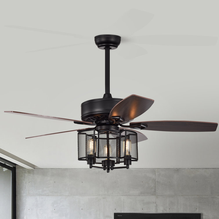 Trent Austin Design 52 Sean 5 Blade Chandelier Ceiling Fan With Remote Control And Light Kit Included Wayfair