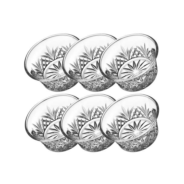 Dublin Crystal Appetizer Plates, Set Of 4