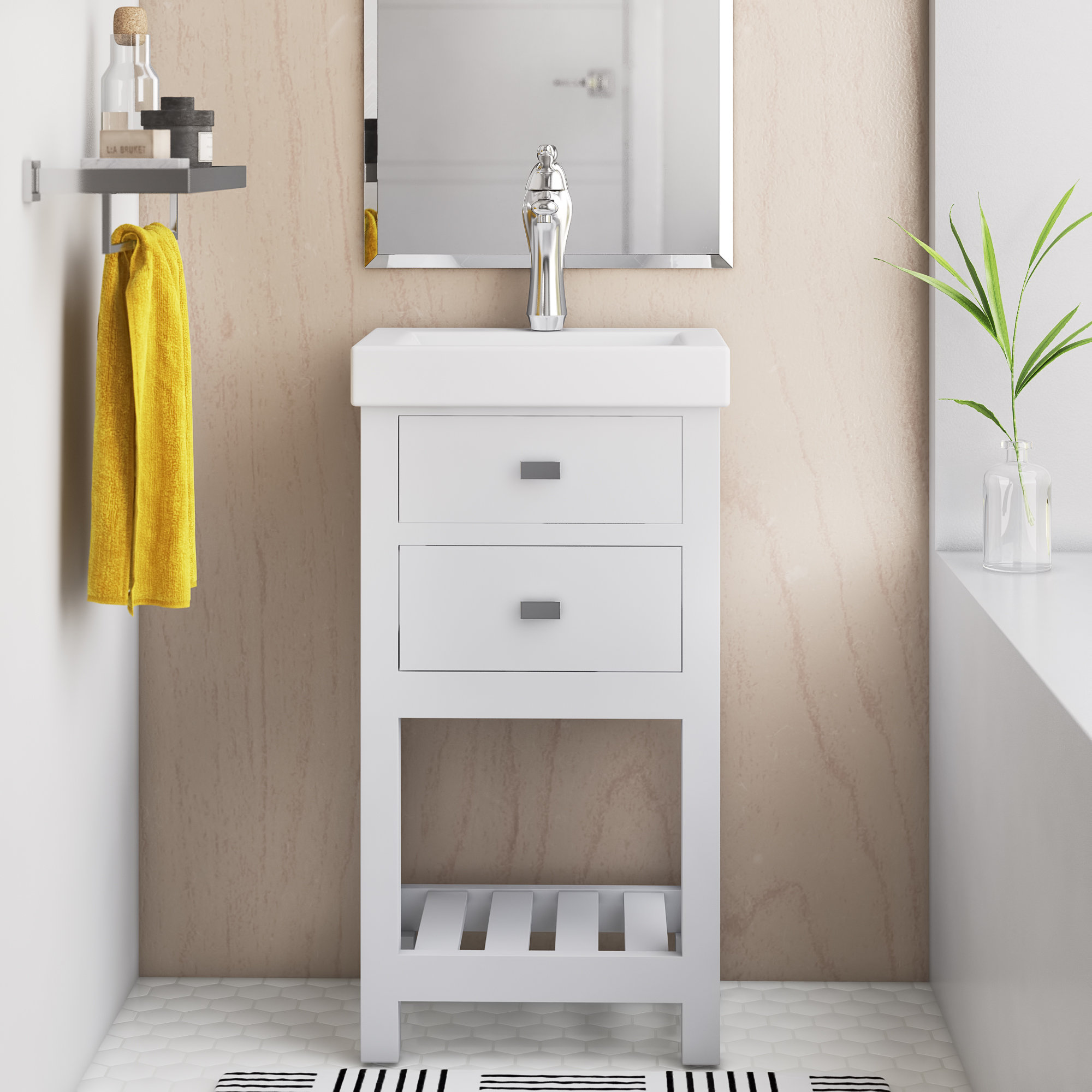 Zipcode Design Knighten 17 Single Bathroom Vanity Set Reviews Knighten 17 Single Bathroom Vanity Set
