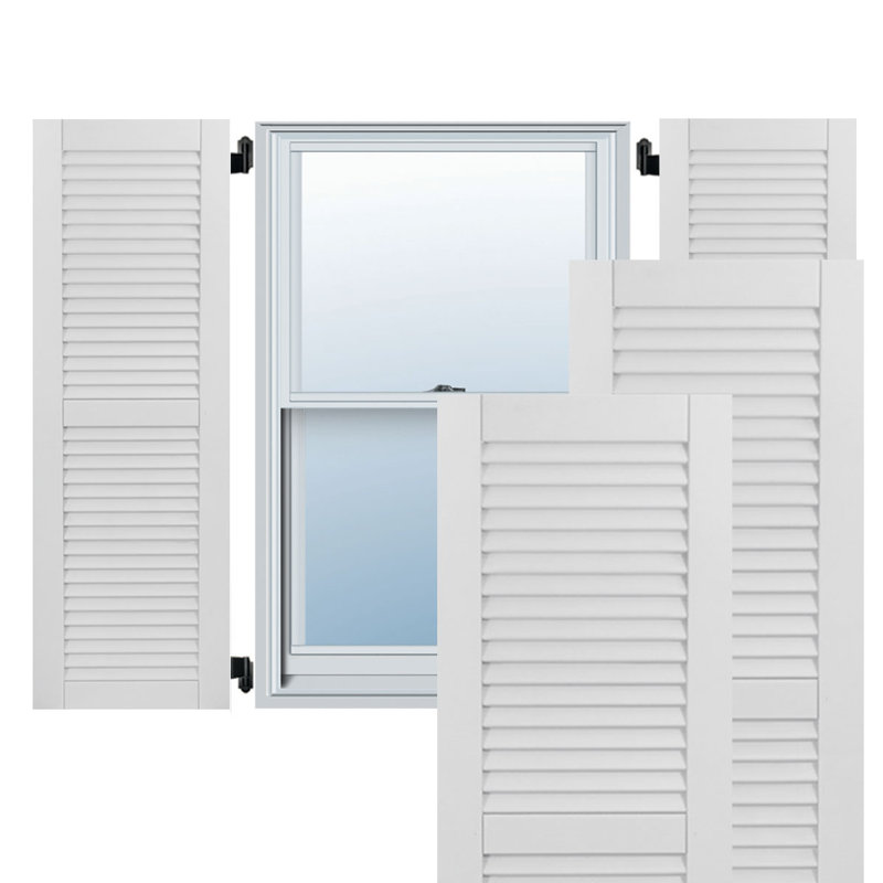 Ekena Millwork Exterior Composite Wood Louvered Shutters Reviews