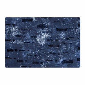 Iris Lehnhardt Tex Mix Abstract Blue Area Rug