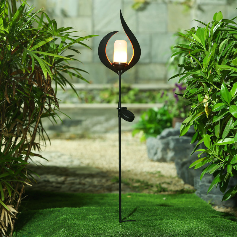 Luxen Home Fire Garden Stake Solar Ed Pathway Light Reviews Garden Stake Solar Ed