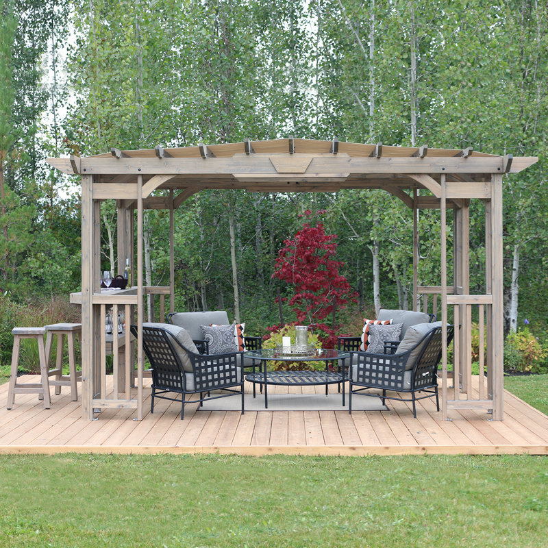 Yardistry Madison 14 Ft W X 10 Ft D Solid Wood Pergola Reviews