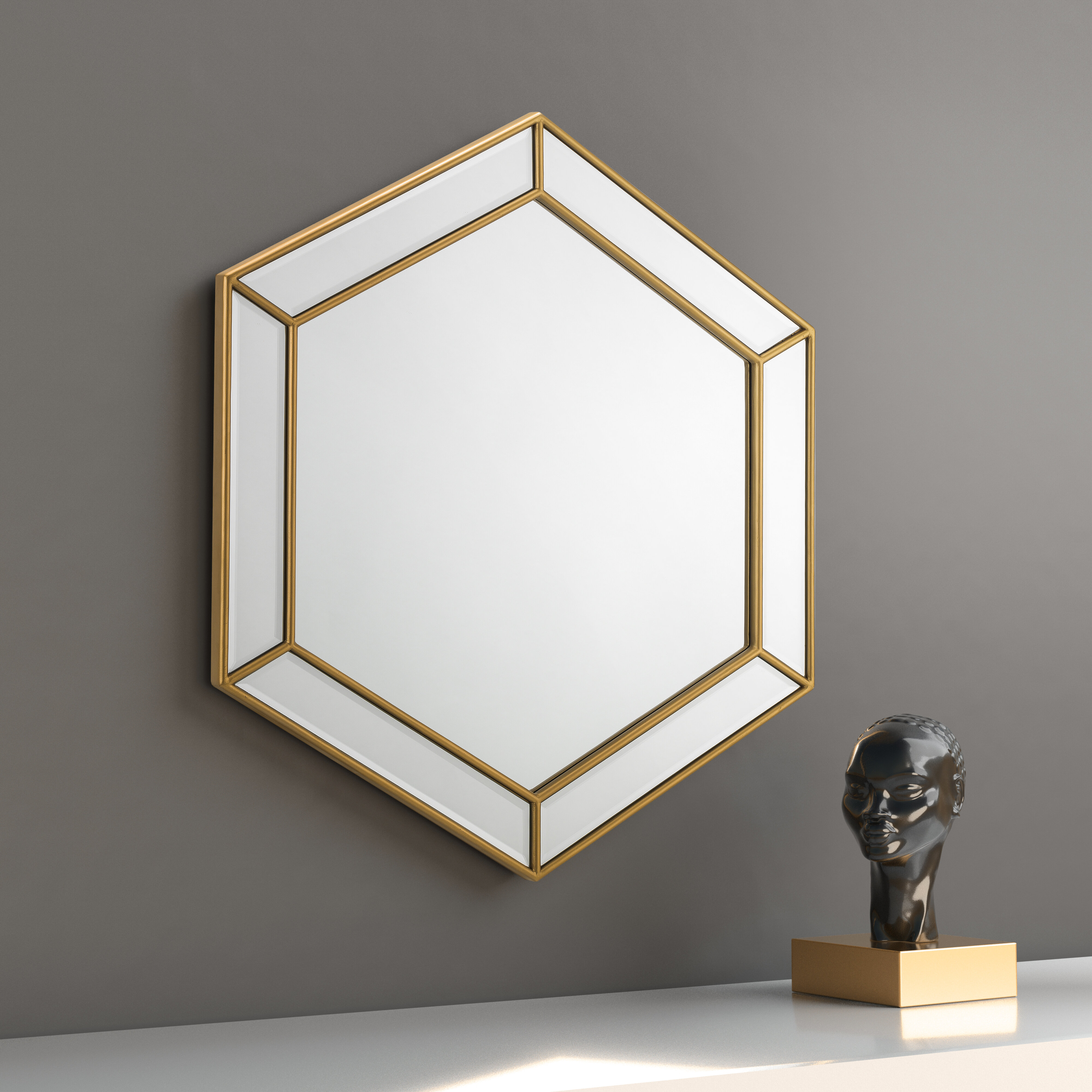 Fairmont Park Fray Hexagon Wall Mirror & Reviews | Wayfair.co.uk