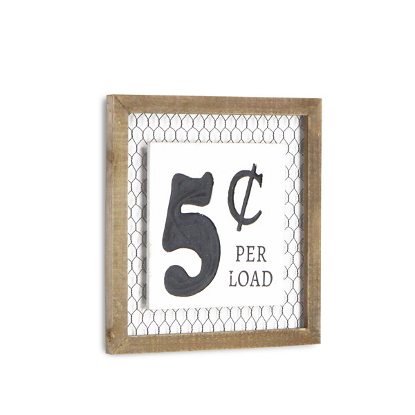 Gracie Oaks 5 Cent Laundry Wall Decor Wayfair