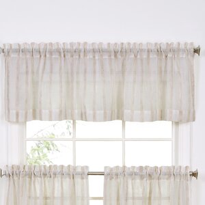 Bedi Rod Pocket Sheer Window Curtain Valance