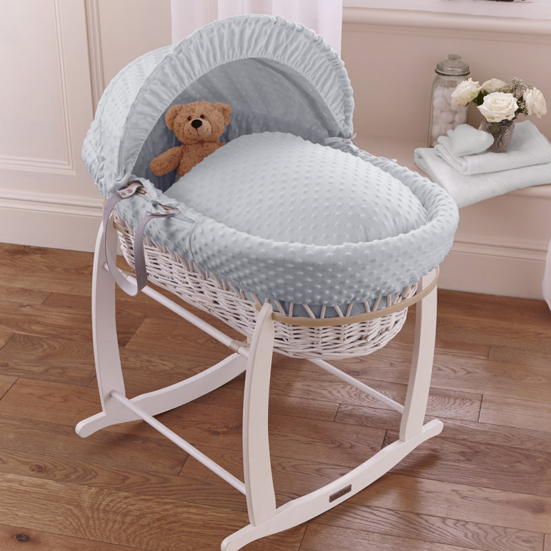 wayfair grey moses basket