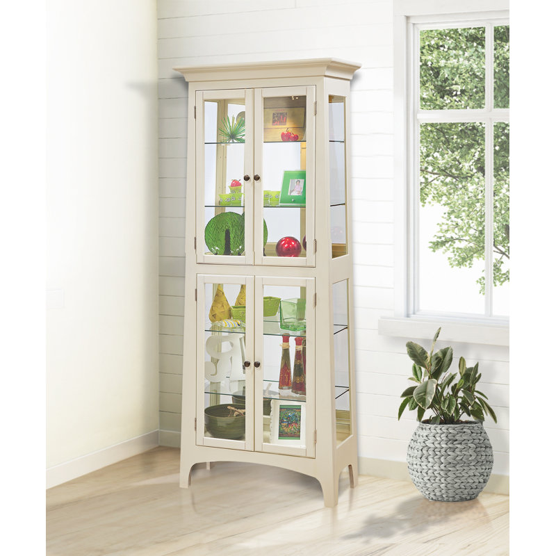 Philip Reinisch Co Lancaster Iii Lighted Curio Cabinet Reviews Lancaster Iii Lighted Curio Cabinet