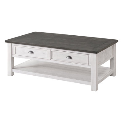 Holliman Solid Wood Coffee Table with Storage