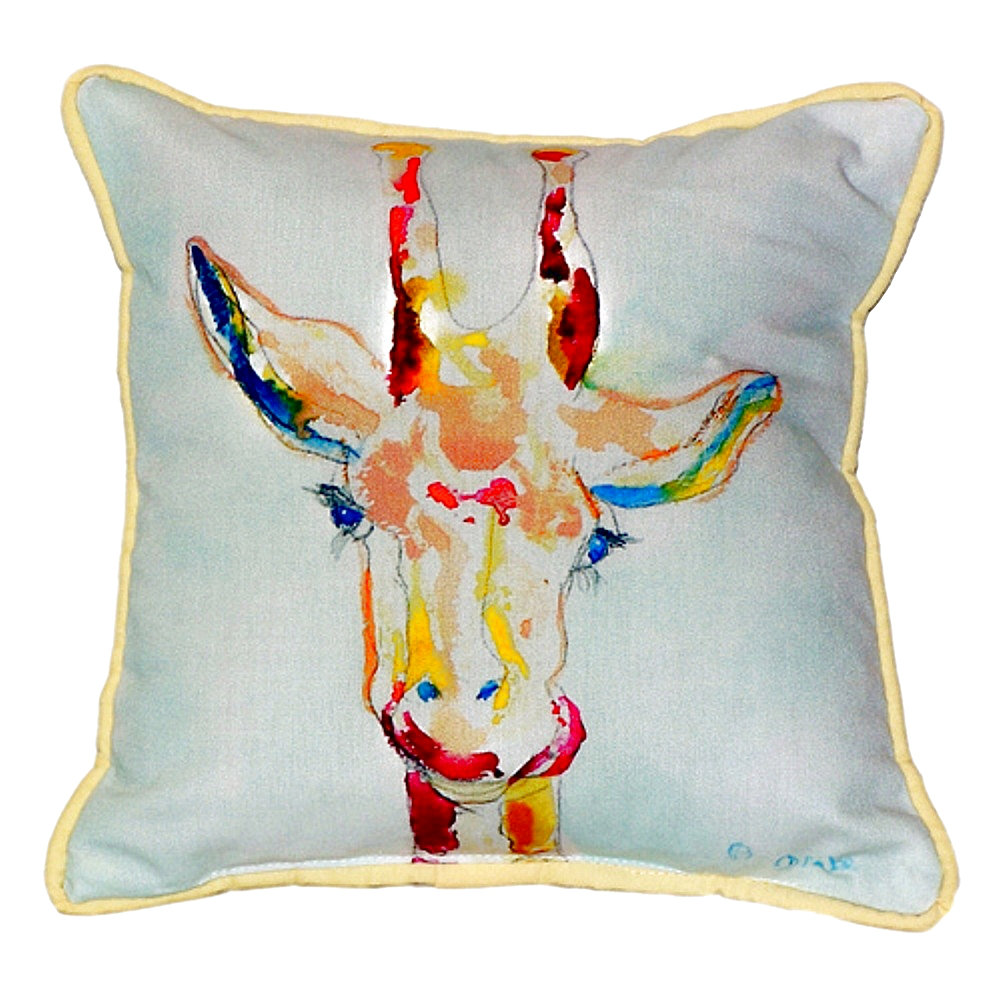 World Menagerie Lansdale Giraffe Indoor Outdoor Throw Pillow