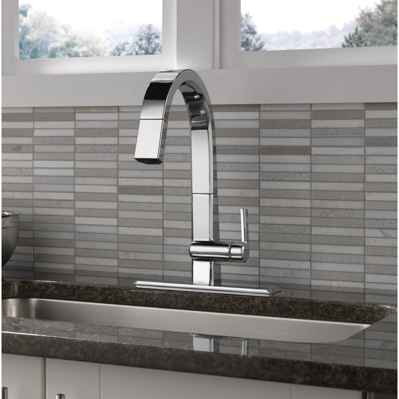 Delta Single Handle Pull Down Kitchen Faucet Reviews Wayfair