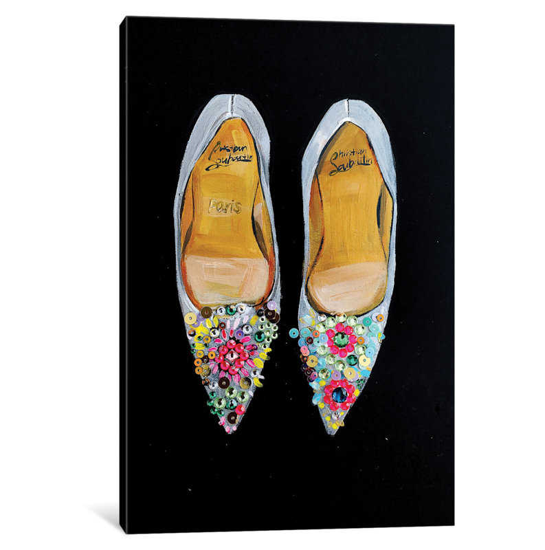 House Of Hampton Bejeweled Christian Louboutin Painting Print On