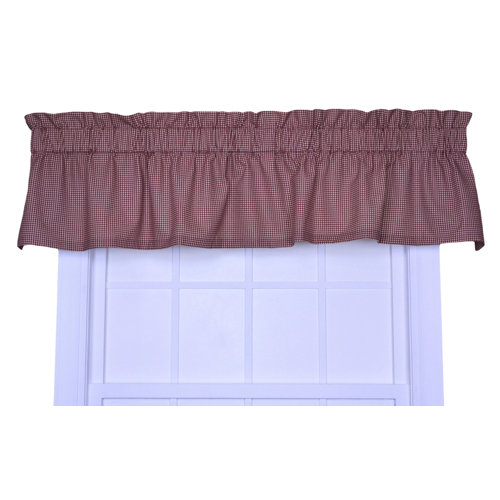 Ellis Curtain Logan Cotton Rod Pocket Large Scale Plaid Tailored