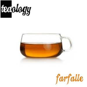 Teaology Farfalle Borosilicate Glass Tea/Coffee Cup (Set of 4)