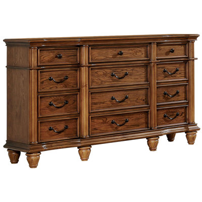 Stephene Wooden 12 Drawer Double Dresser Charlton Home