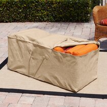 XL Glencrest Garden Rattan Cushion Storage Bag,Black Extra Large Holdall 