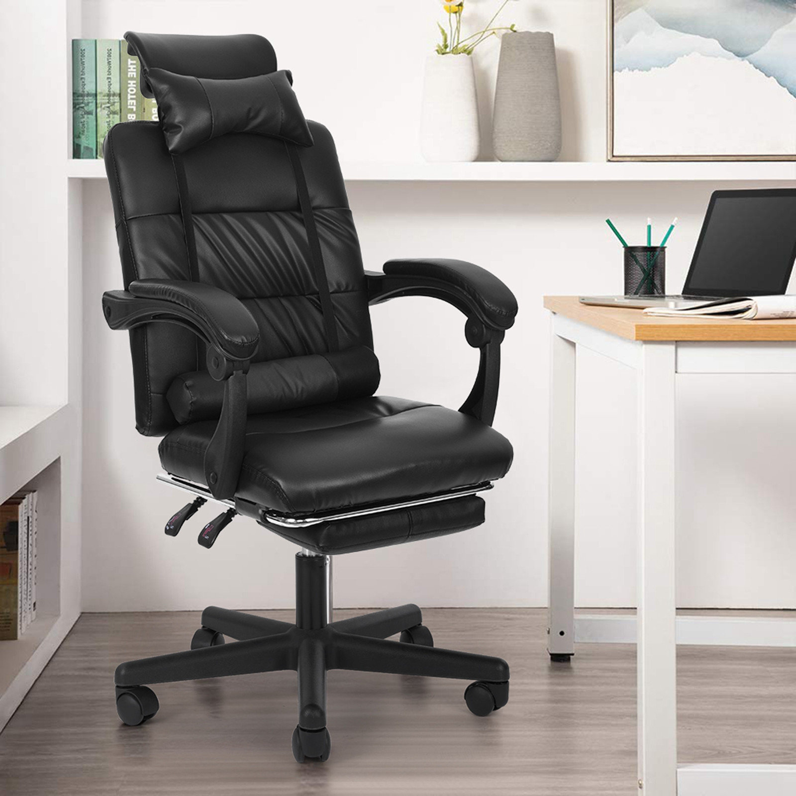 office chair with footrest