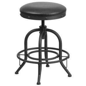 Danita Adjustable Height Swivel Bar Stool by Williston Forge