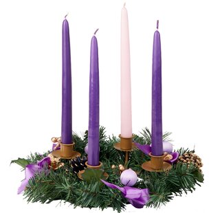 Centerpiece D/écor YYCH Christmas Advent Wreath for Advent Calendar Season Candle Holder Advent Candle Holder and X-mas Candles Decorations