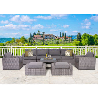 Trex Yacht Club Deep 4 Piece Sunbrella Sofa Seating Group With Cushions Wayfair
