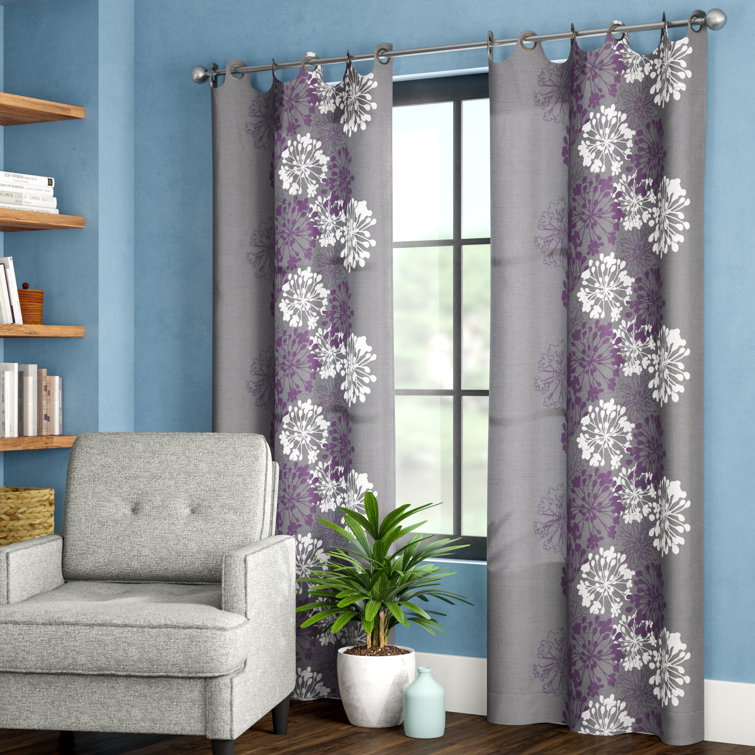 World Menagerie Gualtier Fl Semi Sheer Grommet Curtain Panel Reviews Wayfair World Menagerie Gualtier Fl Semi