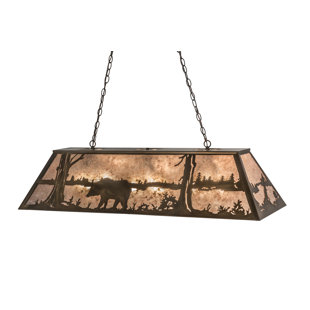 Go to store & view more images Meyda Tiffany Bear at Lake 9-Light Pendant
