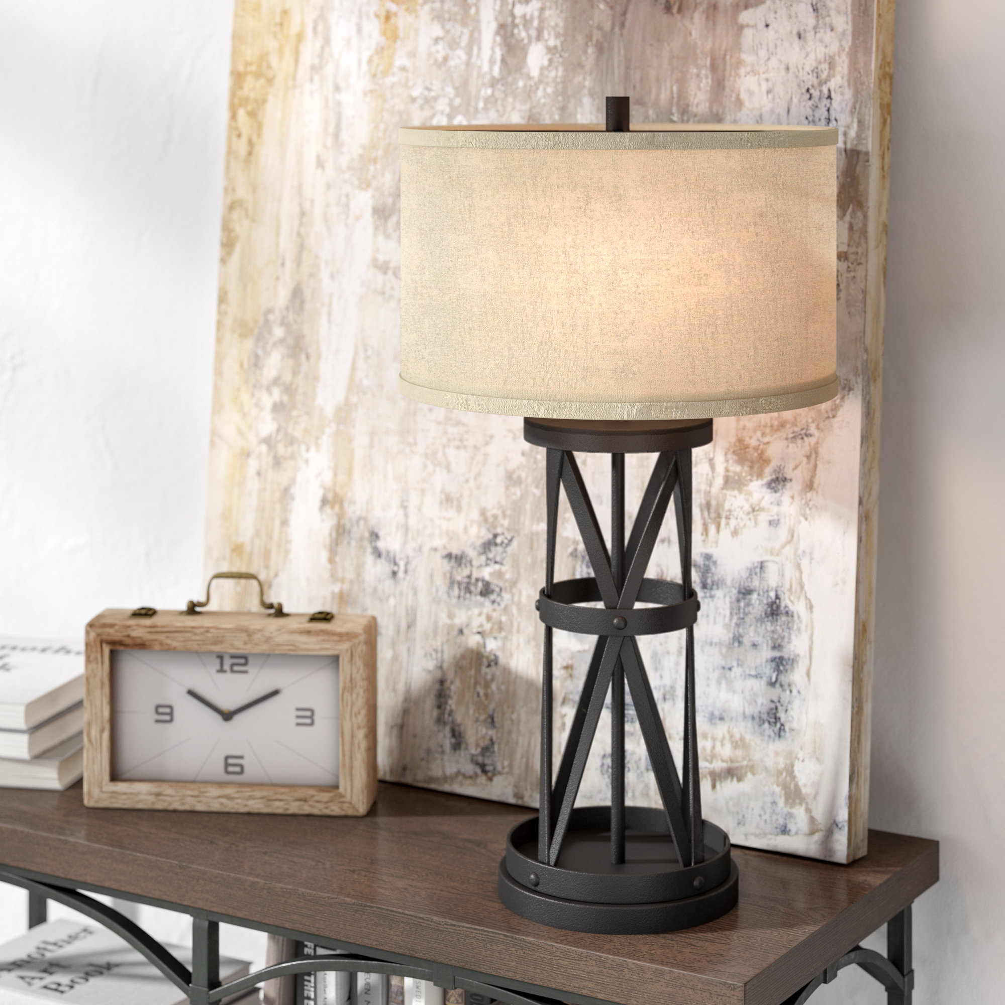 dark bronze table lamp