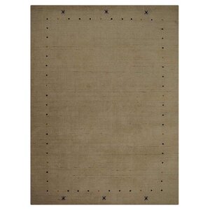 Columbia Point Hand-Knotted Wool Beige Area Rug